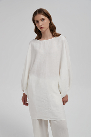 Льняное платье-туника Карина