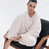 Брюки в пижамном стиле Джервейс, кремовый